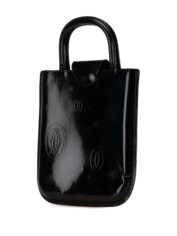 Cartier 20th Century Patent Happy Birthday Handbag | Black Cartier 20th Century Patent Happy Birthday Handbag | Black