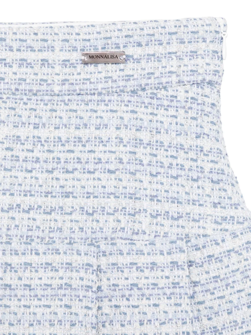Monnalisa Tweed mini-rok Blauw