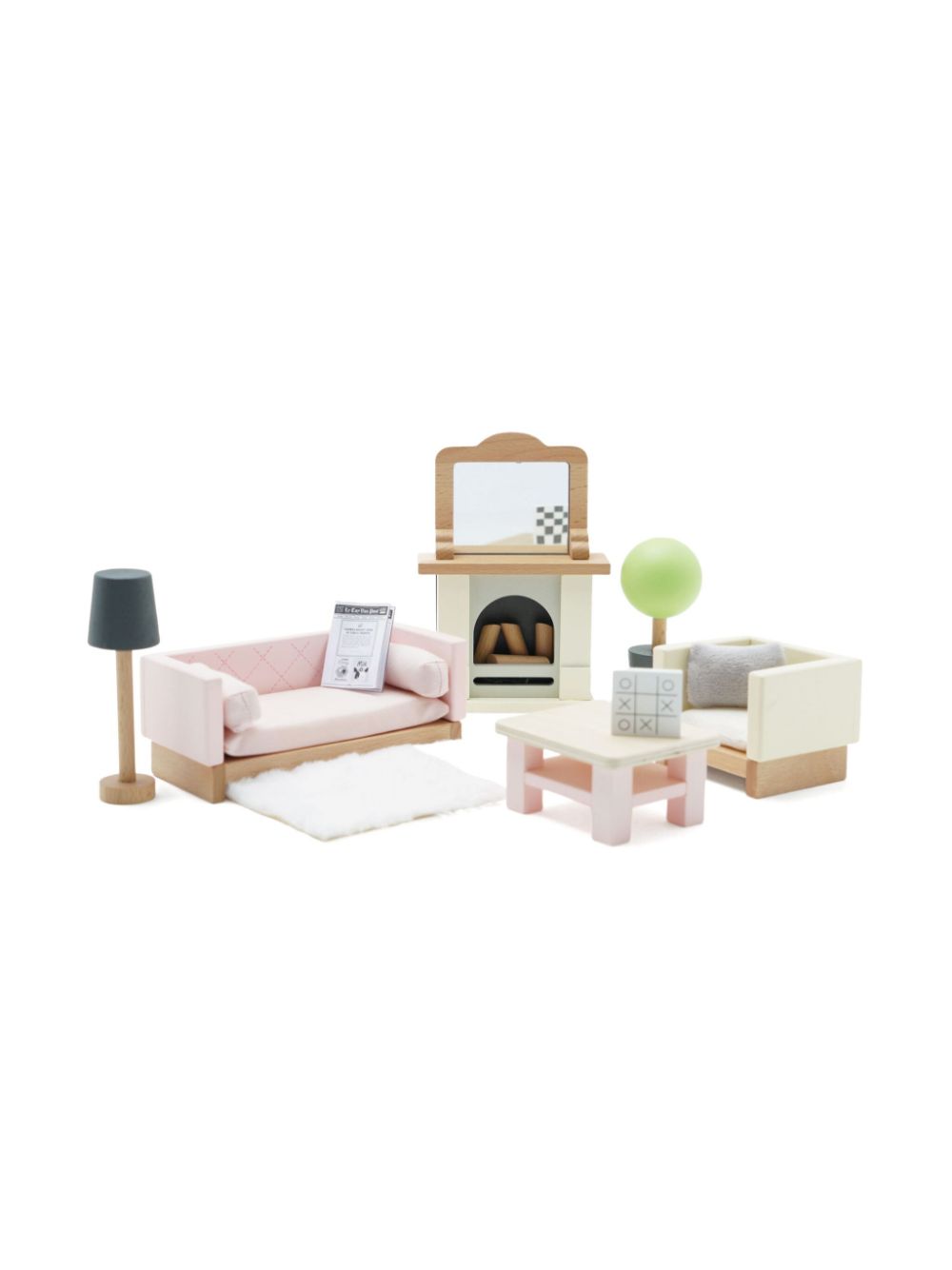 Le Toy Van Doll House Sitting Room Furniture set - Pink