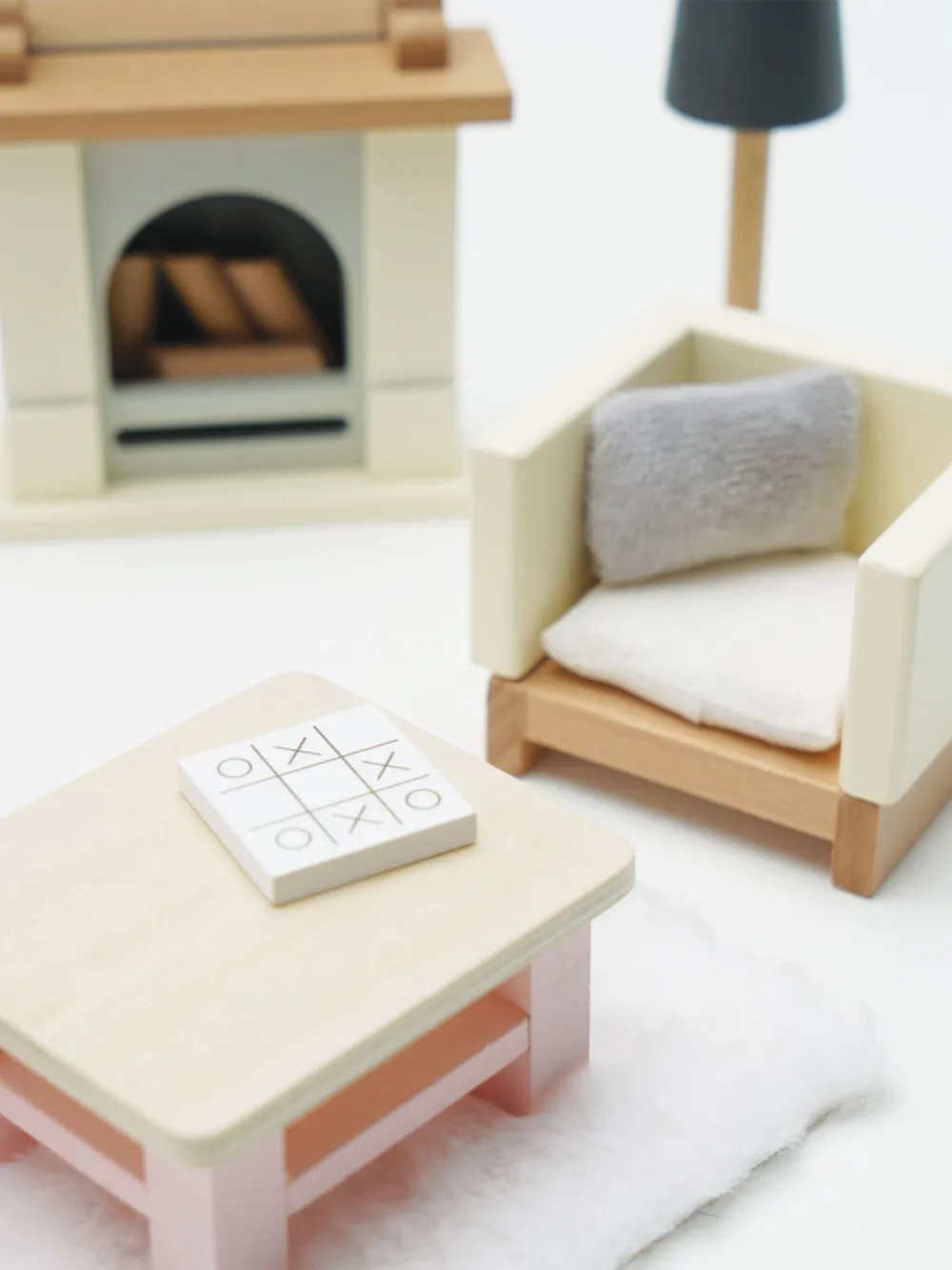  Le Toy Van Ensemble Doll House Sitting Room Furniture - Rose 