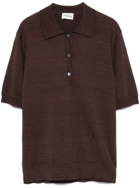 P.A.R.O.S.H. fine-knit polo top 