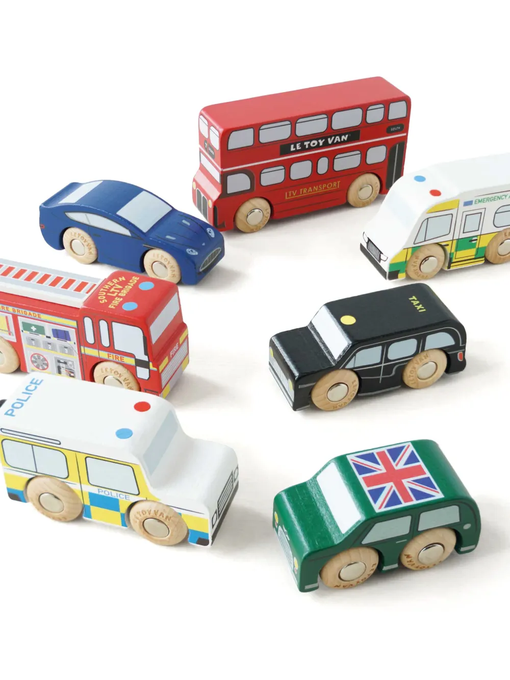  Le Toy Van Lot De Jouets London Toy Car - Rouge 
