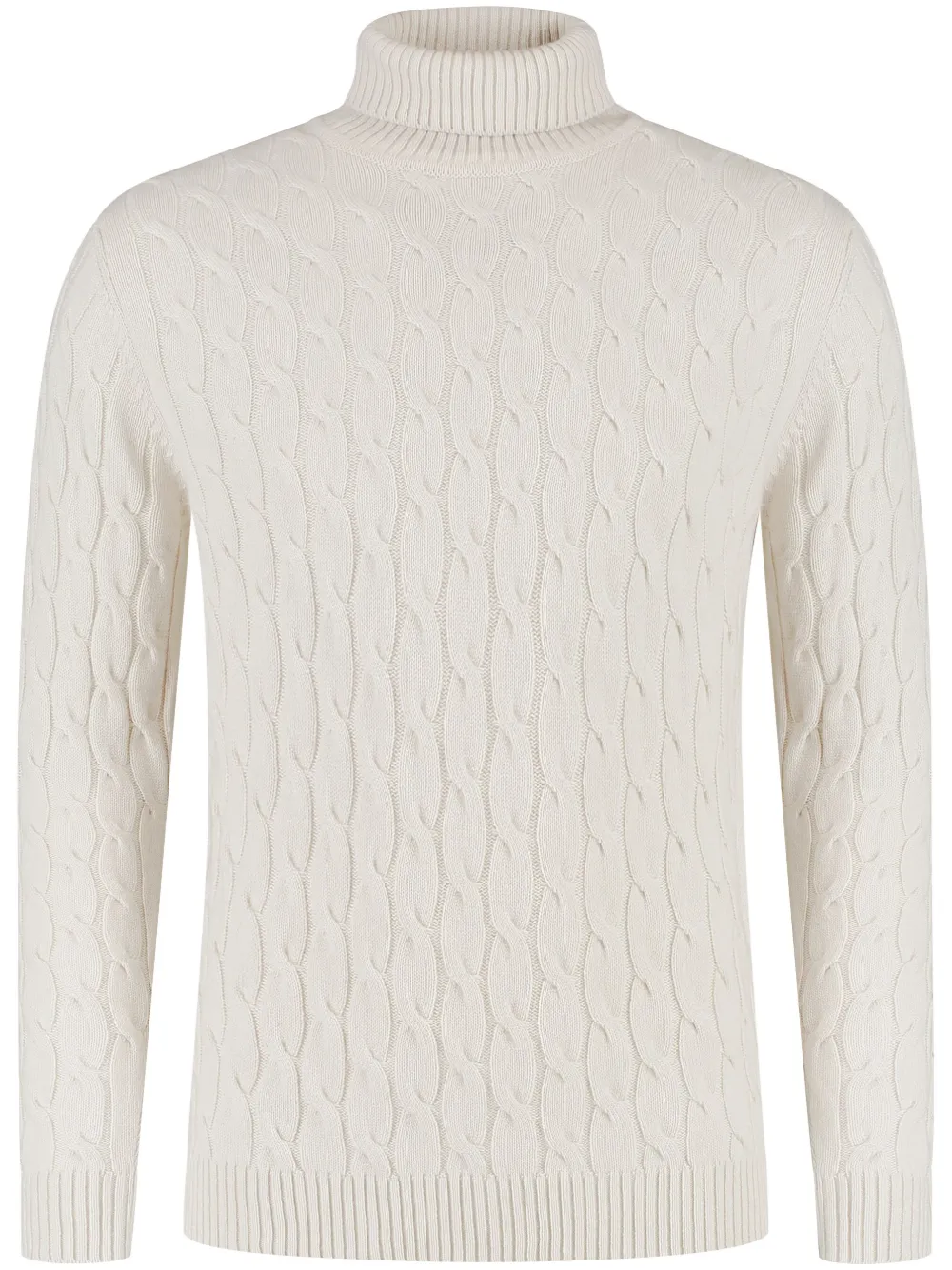 Borrelli Cable-knit Sweater In White