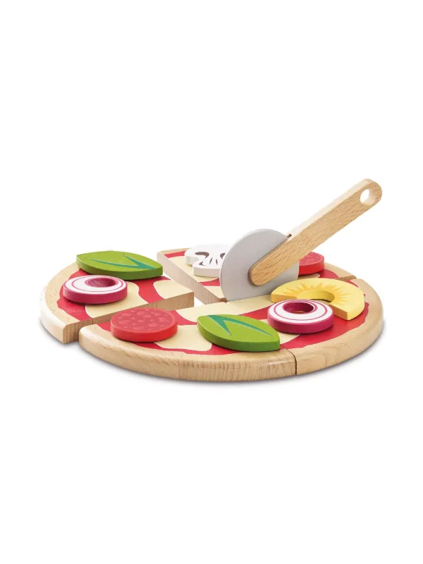 Toy wooden pizza hotsell