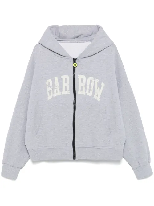 Hoodie zippé à logo imprimé - BARROW - Modalova