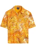 Vilebrequin Palm Leaves-print terry polo shirt - Orange