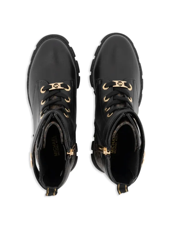 Michael kors kids black boots on sale