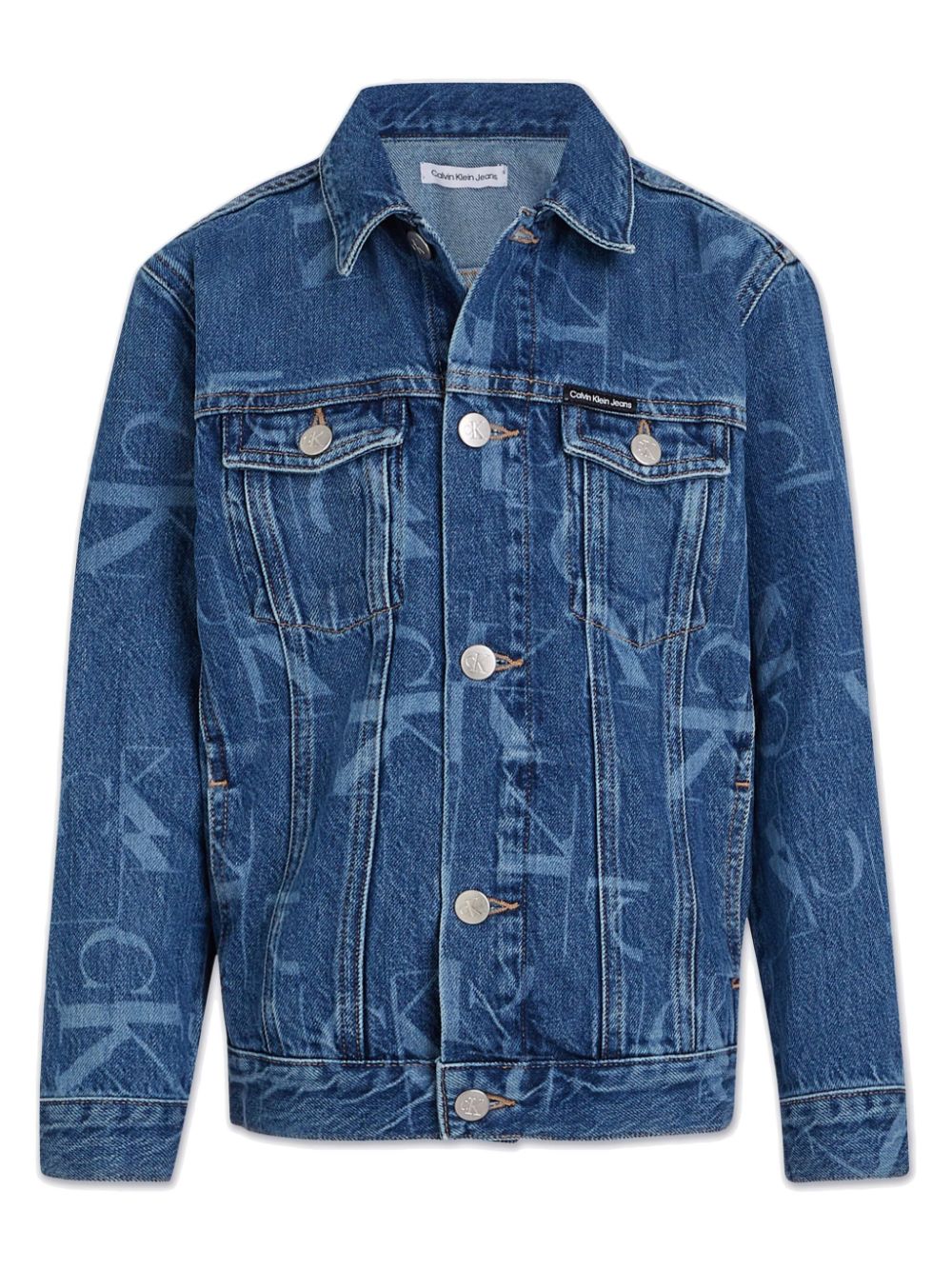 Calvin Klein Kids laser-cut jacket - Blue