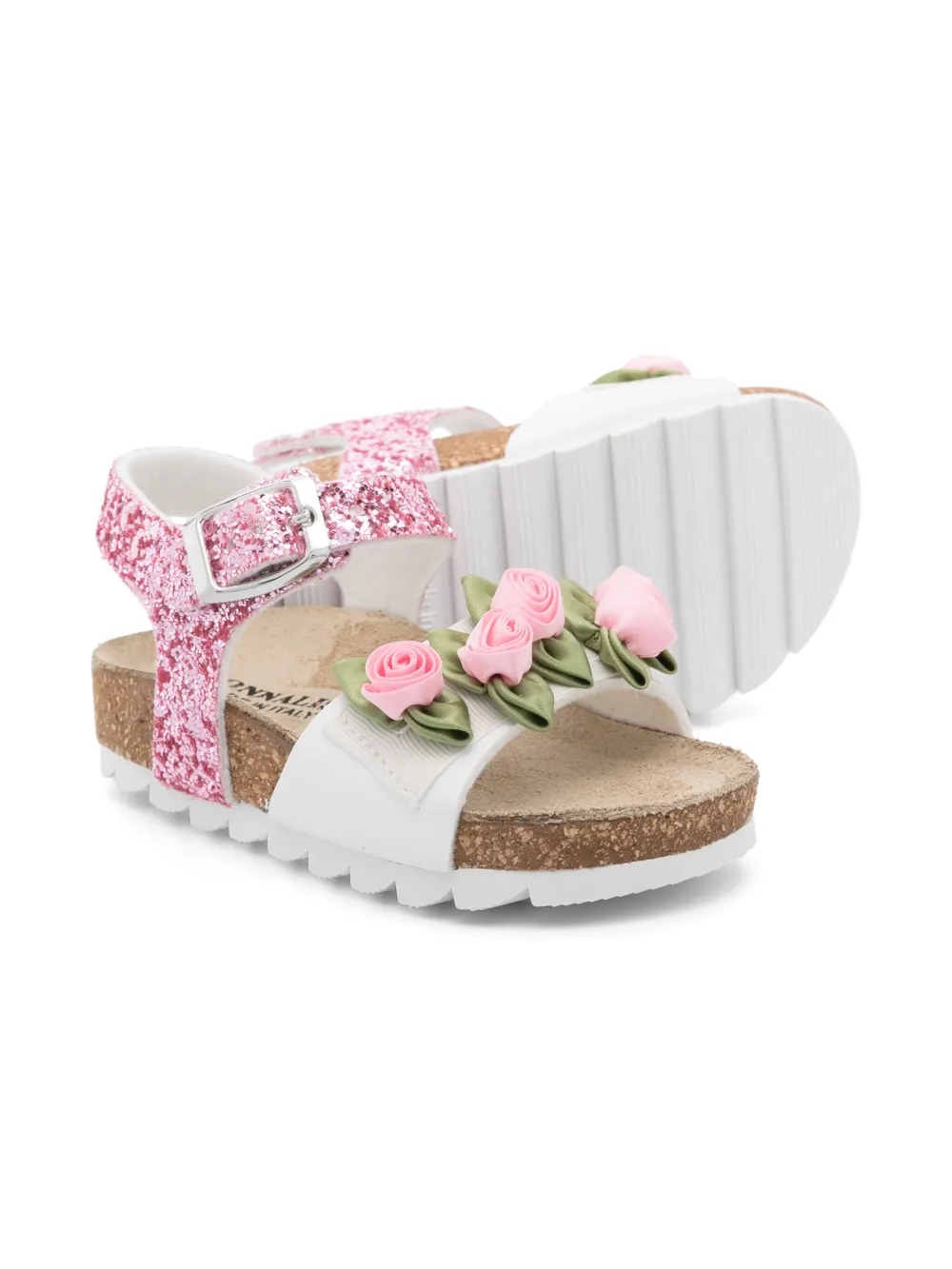 Monnalisa Roselline sandals Pink