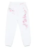 Monnalisa floral-print track pants - White