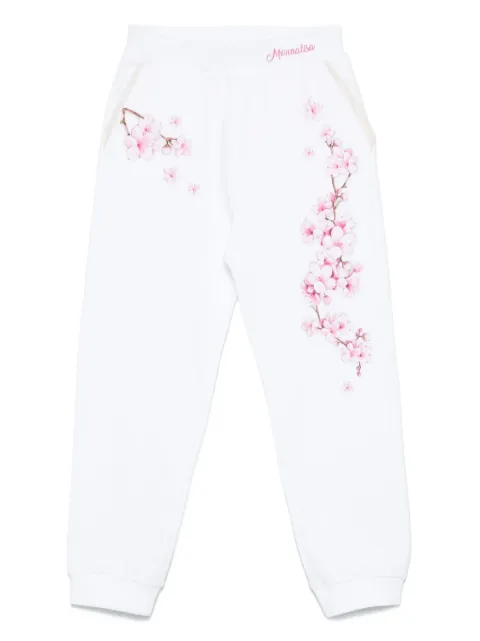 Monnalisa floral-print track pants