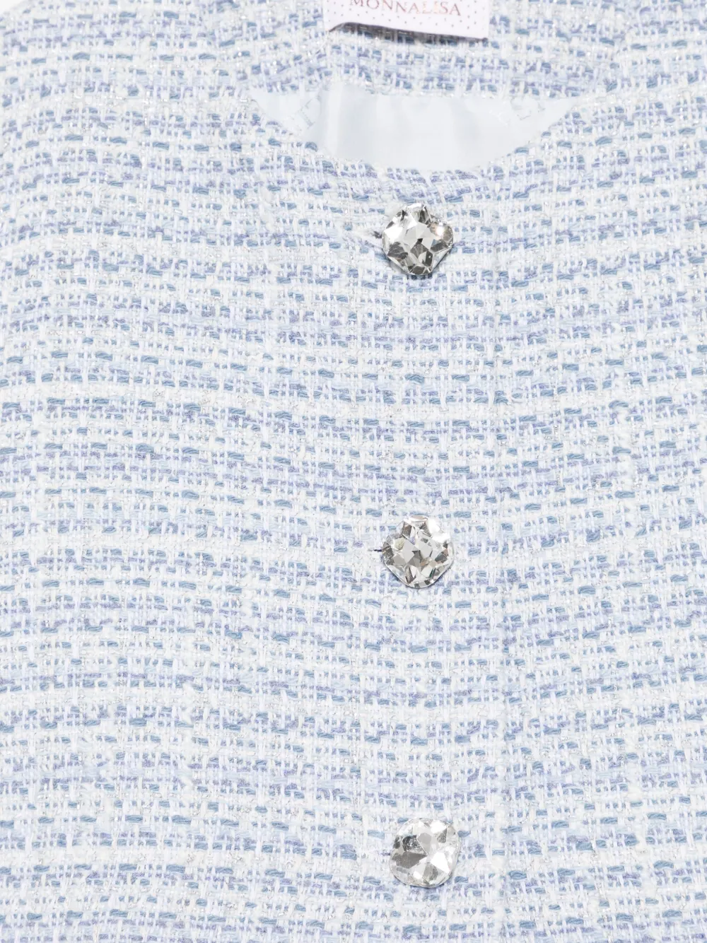 Monnalisa Tweed jack Blauw