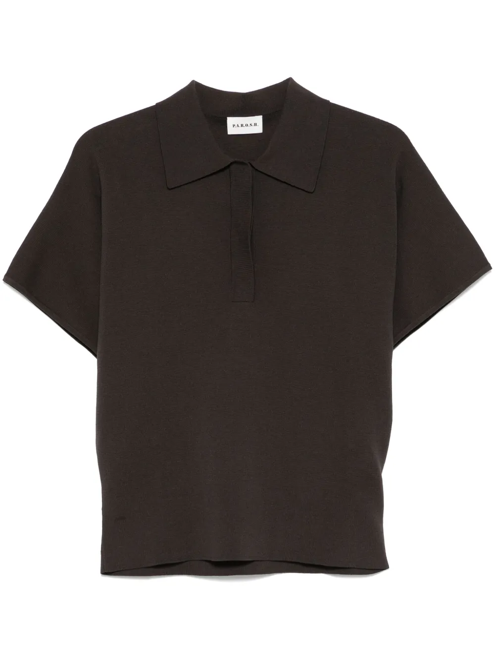 ribbed polo shirt