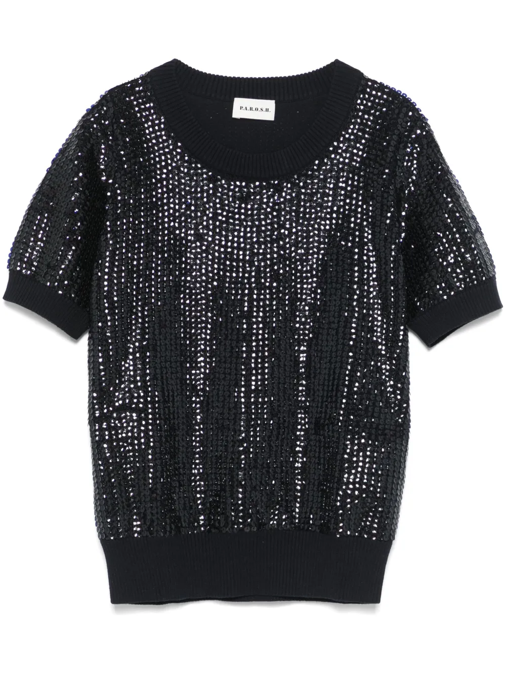 sequin-embellished T-shirt