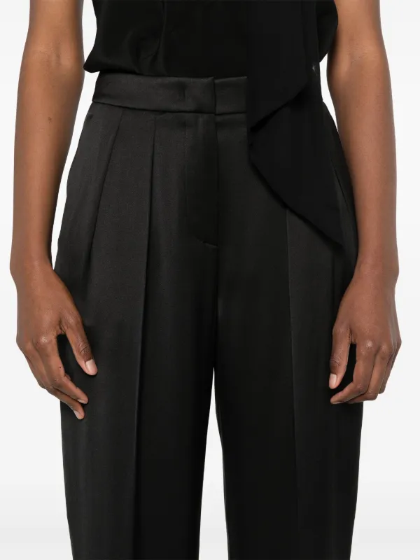 贅沢品 Giorgio Armani Silk Trousers | Black | FARFETCH パンツ