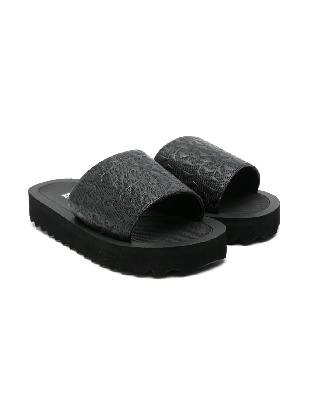 Michael Kors Kids logo-debossed slippers Black