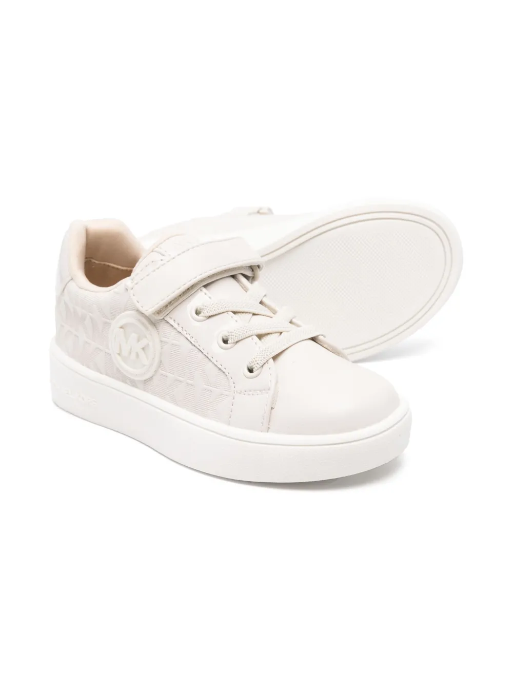 Michael Kors Kids Sneakers met logo-reliëf Wit