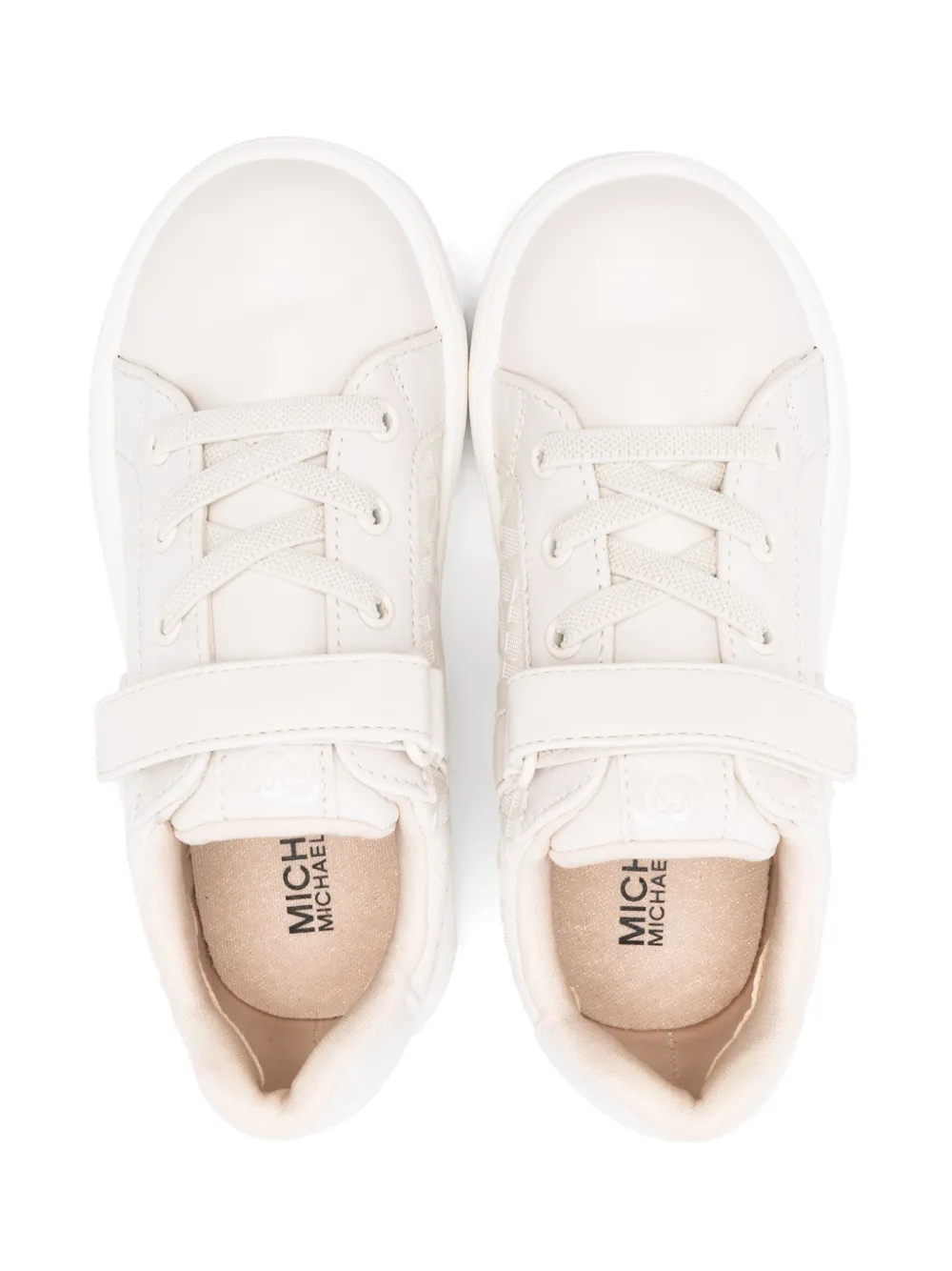 Michael Kors Kids Sneakers met logo-reliëf Wit