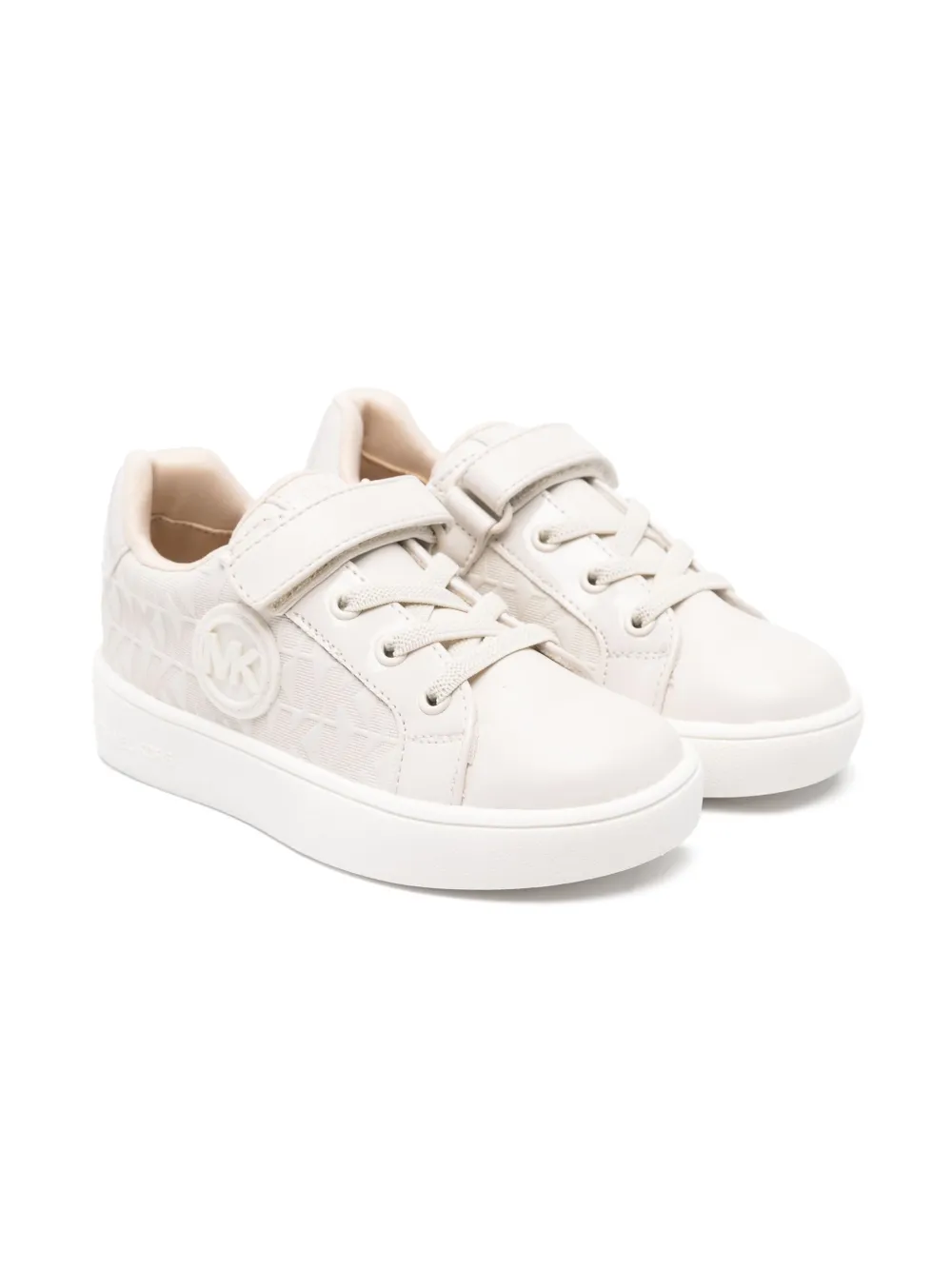 Michael Kors Kids Sneakers met logo-reliëf Wit