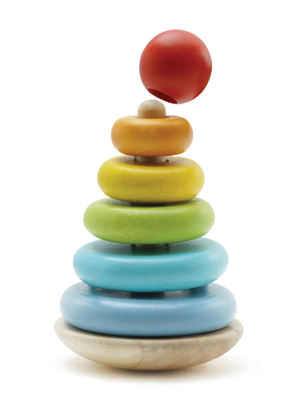 Le Toy Van Rainbow Stacking Tower (18cm) In Blue