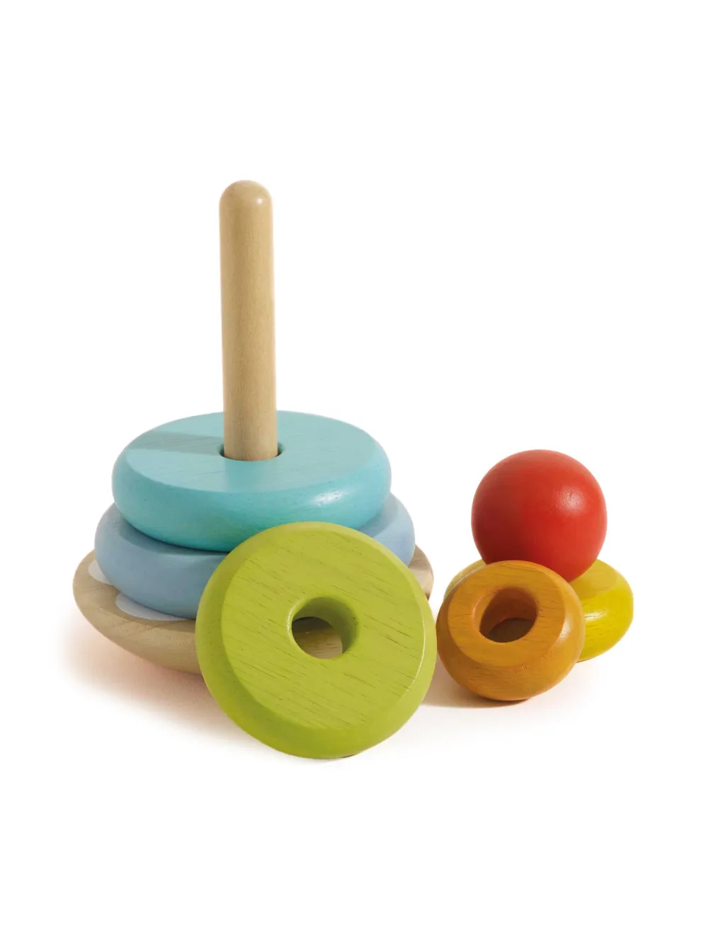 Le Toy Van Rainbow Stacking Tower (18cm) In Blue