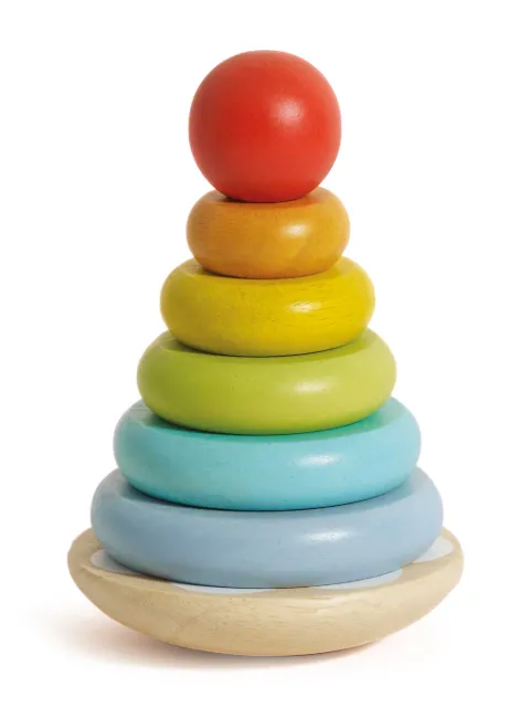 Le Toy Van Rainbow stacking tower (18cm)
