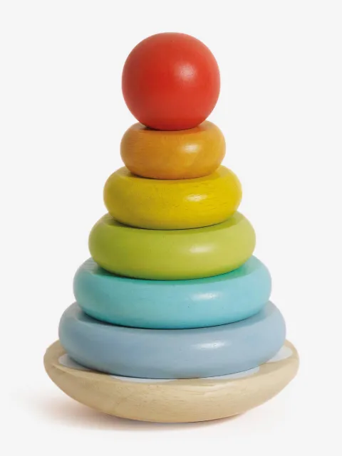 Le Toy Van Rainbow stacking tower (18cm)