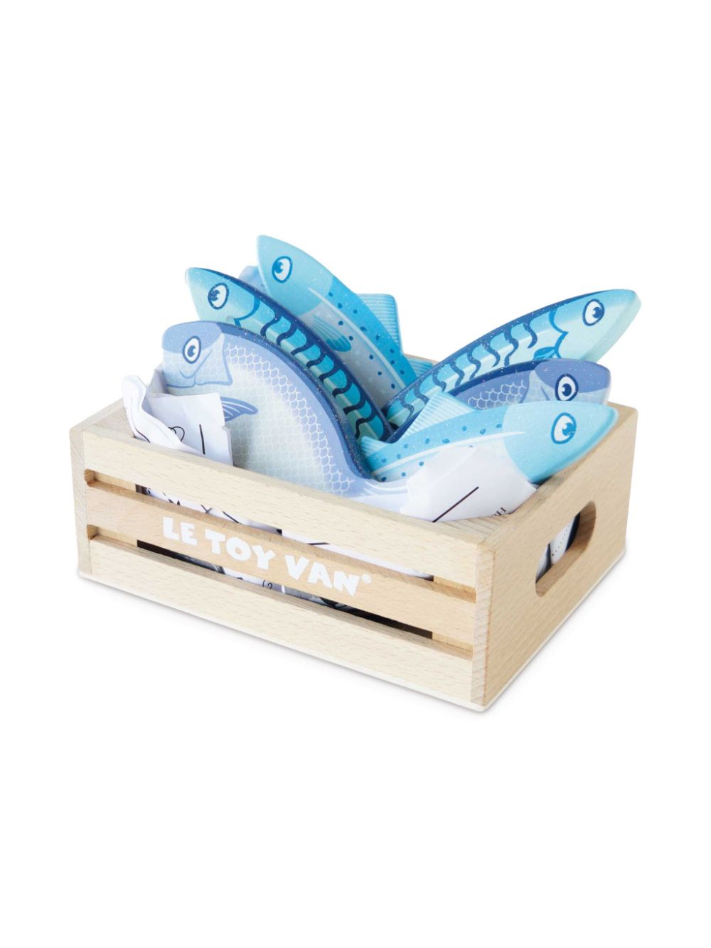 Le Toy Van Market Fish Food Crate toy - Neutrals