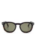 TOM FORD Eyewear pantos-frame glasses - Brown