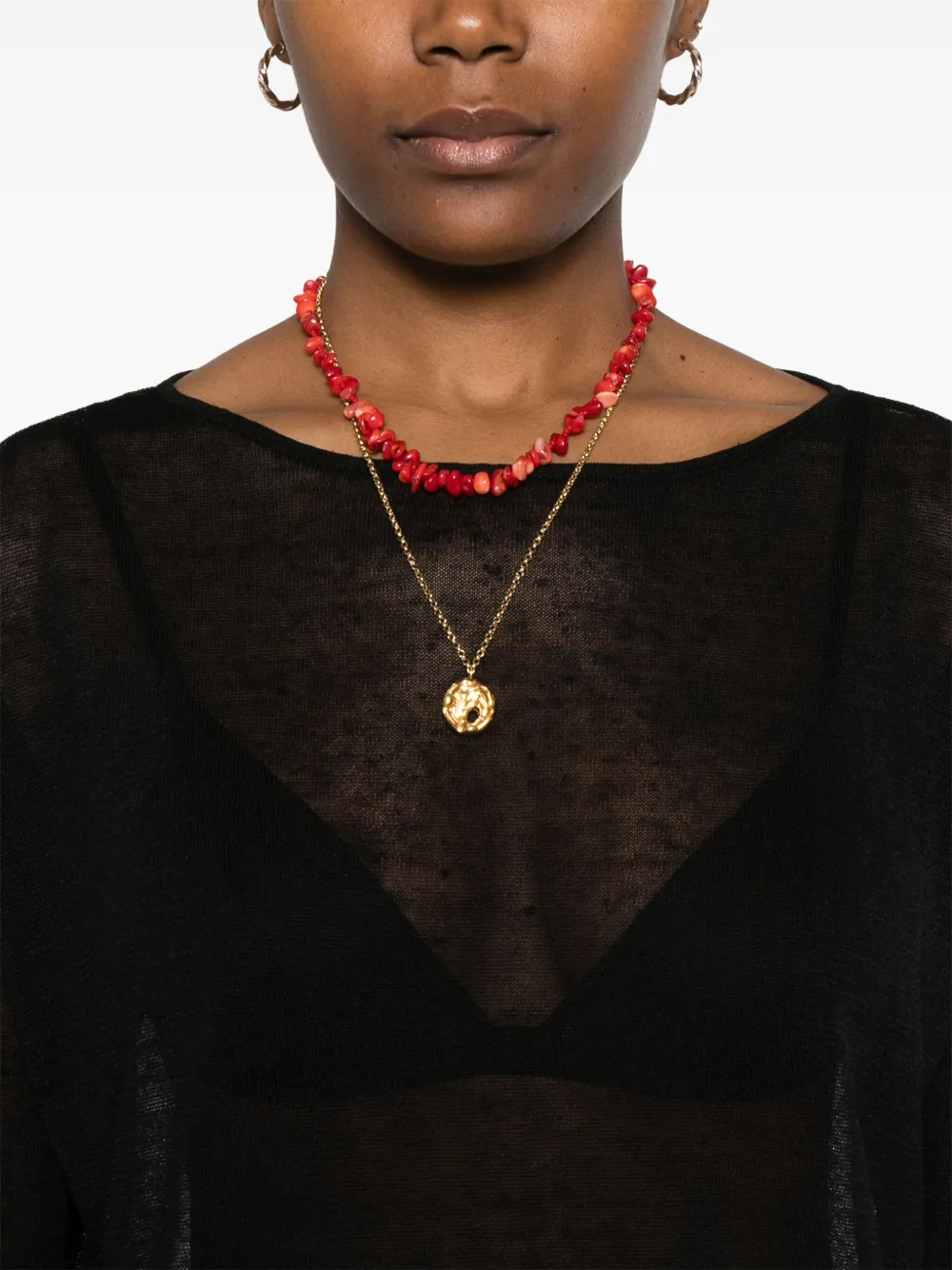 P.a.r.o.s.h Fine-knit Blouse In Black