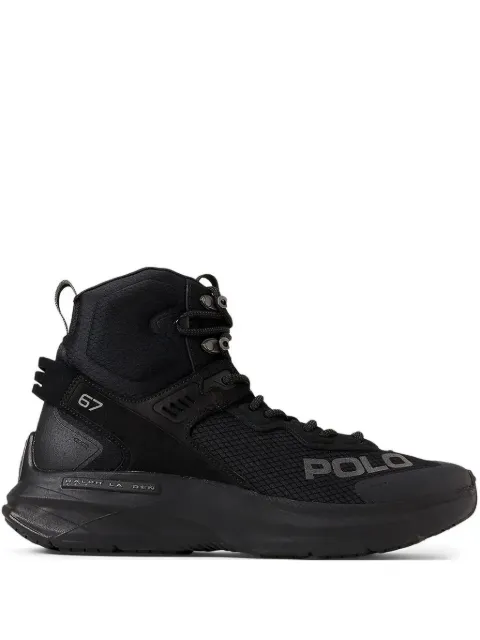Polo Ralph Lauren panelled high-top sneakers