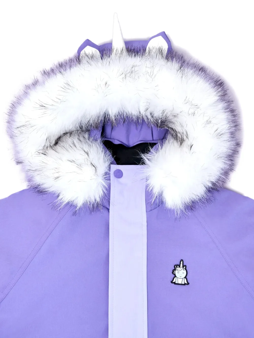 Roarsome Ski-jack met eenhoorn-print Paars