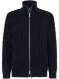 Boggi Milano zip-up wool sweater - Blue