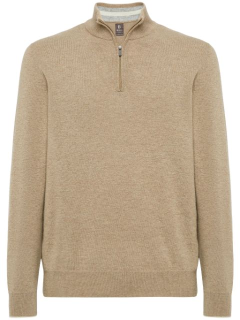 Boggi Milano half-zip cashmere sweater Men