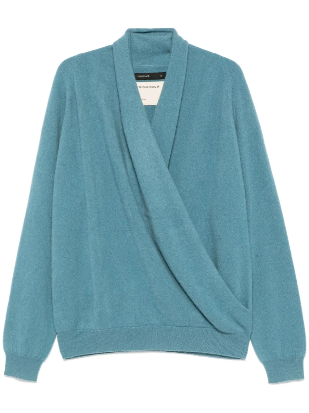 Frenckenberger wrap sweater - Blue