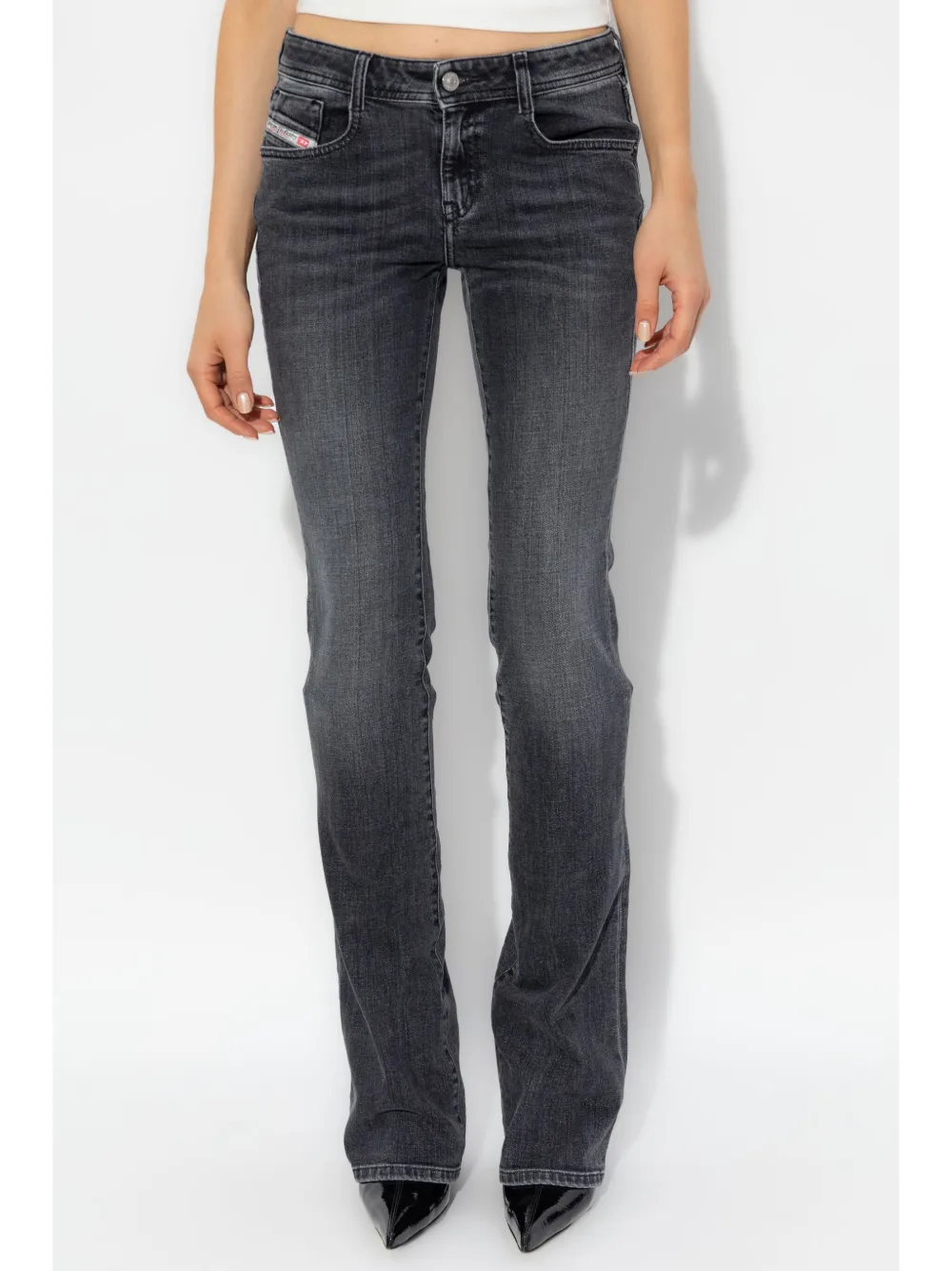 Diesel Low waist jeans Zwart