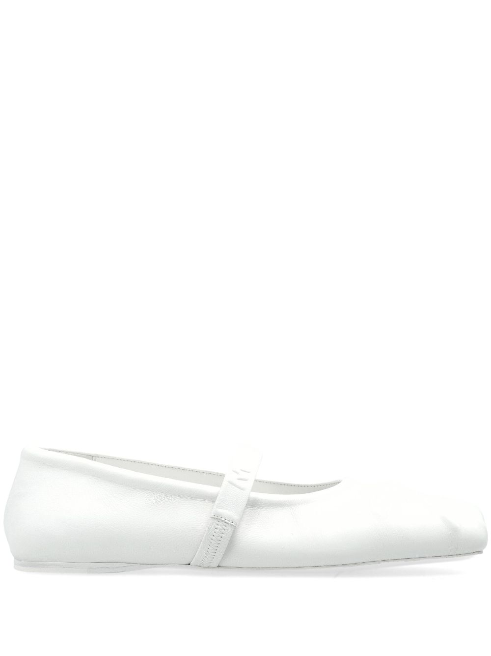 Marni leather ballet flats White