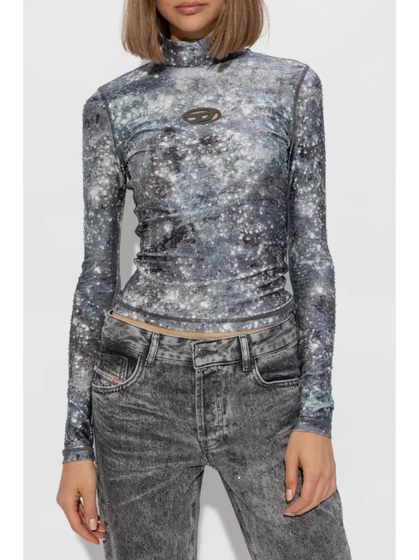 DIESEL T-Akara 雨 モチーフ トップス sサイズ Diesel T-Akara Tシャツ | ブルー | FARFETCH JP