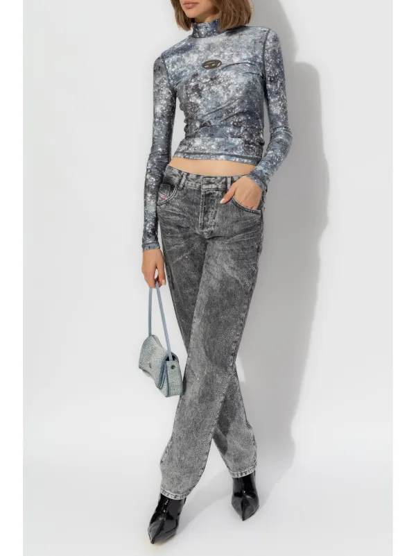 DIESEL T-Akara 雨 モチーフ トップス sサイズ Diesel T-Akara Tシャツ | ブルー | FARFETCH JP
