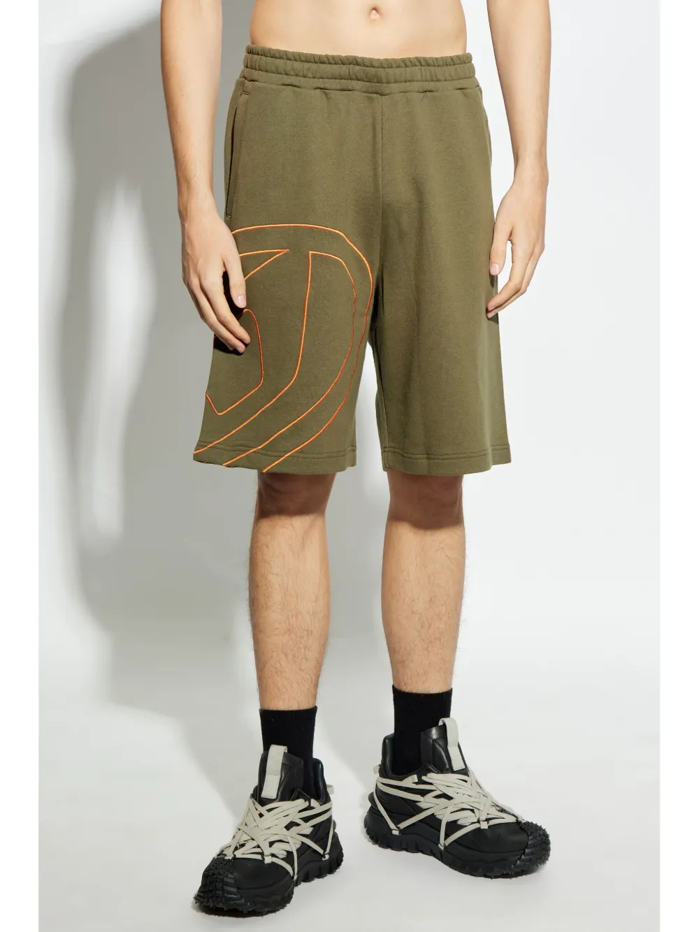 Diesel P-Crow-Megoval shorts Groen