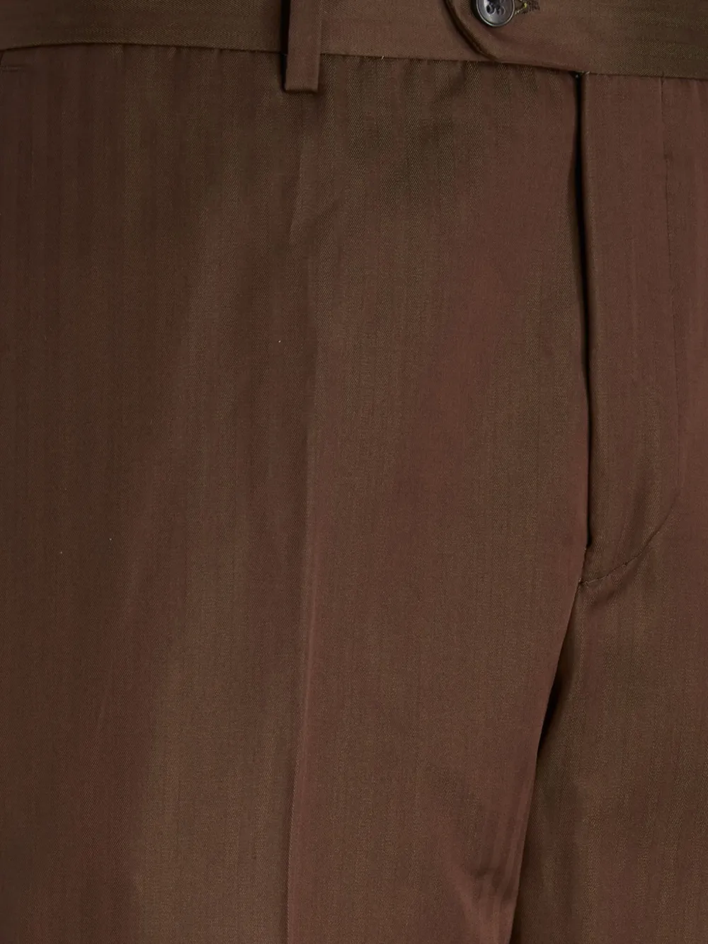 Shop Brian Dales Tapered Trousers In Brown