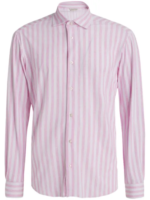 Brian Dales camisa con rayas estampadas