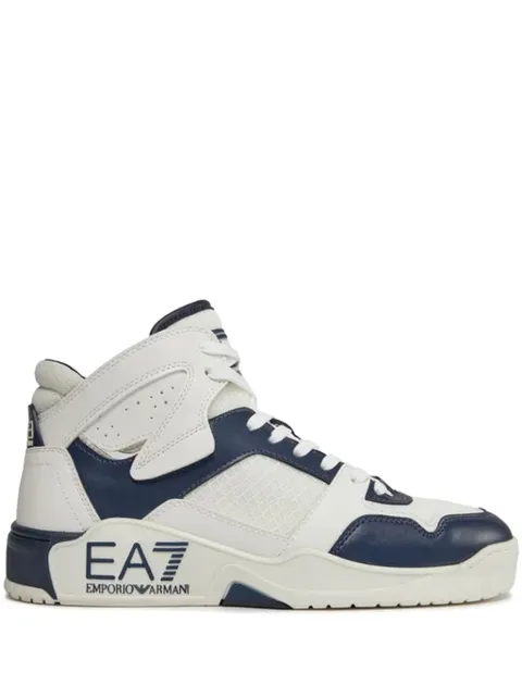 Ea7 Emporio Armani logo-detail high-top sneakers