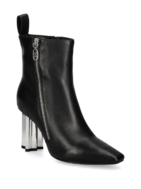 Karl Lagerfeld Leather Ankle Boots Black FARFETCH PH