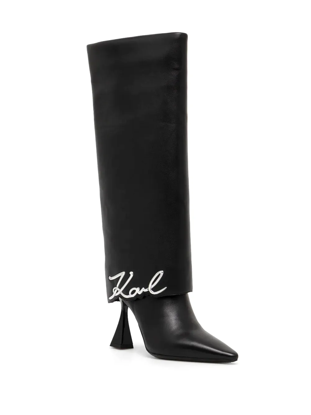 Karl Lagerfeld Debut Fold boots - Zwart
