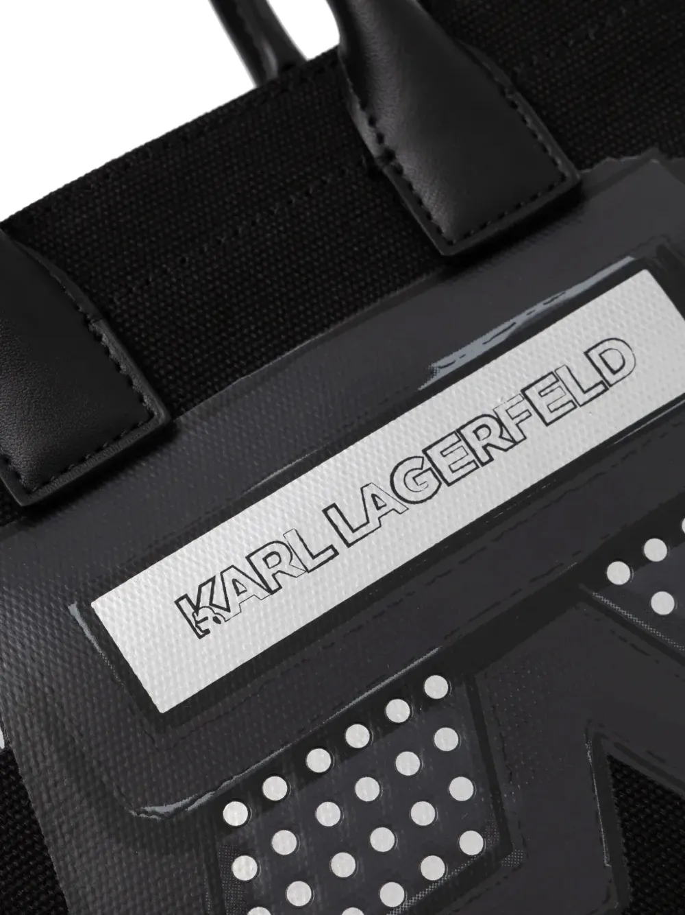 Shop Karl Lagerfeld Ikonik/k Tote Bag In 黑色