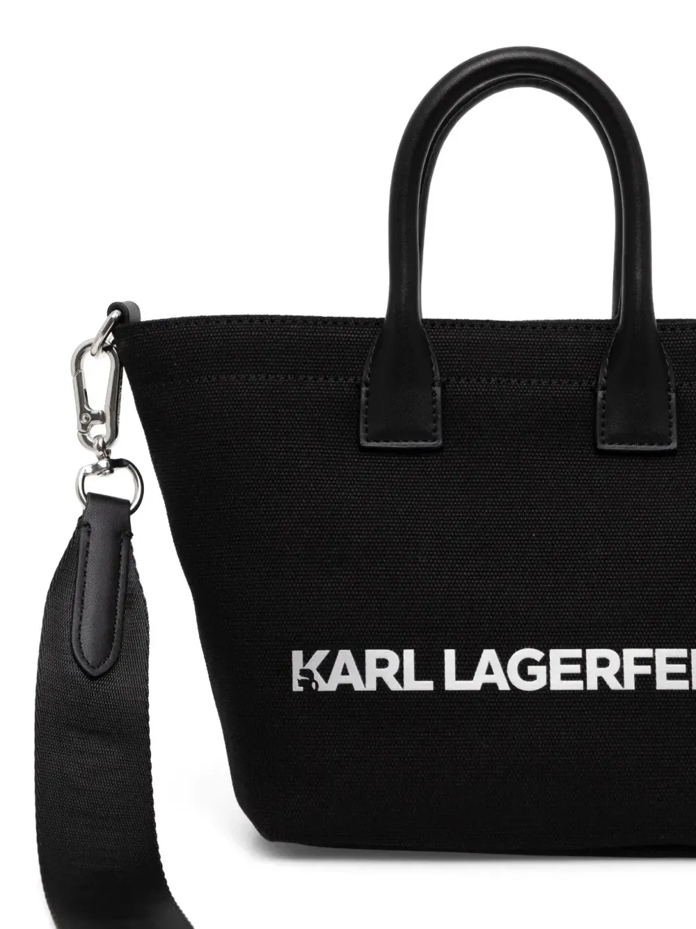 Shop Karl Lagerfeld Ikonik/k Tote Bag In 黑色