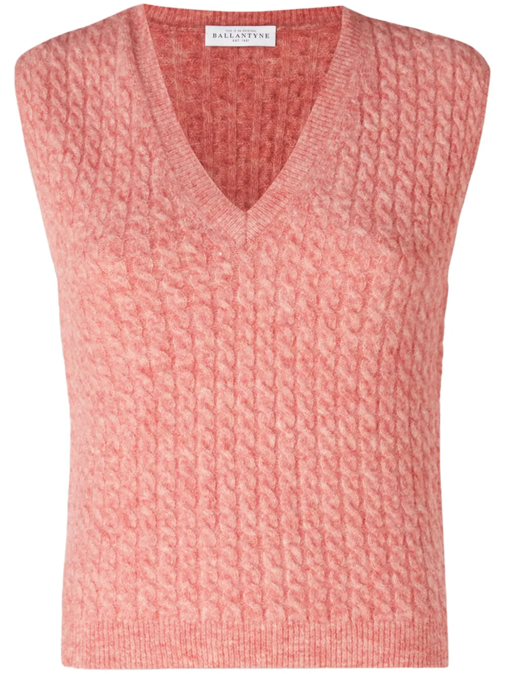 cable-knit vest