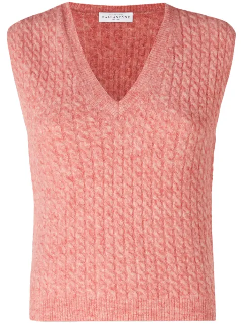 Ballantyne cable-knit vest