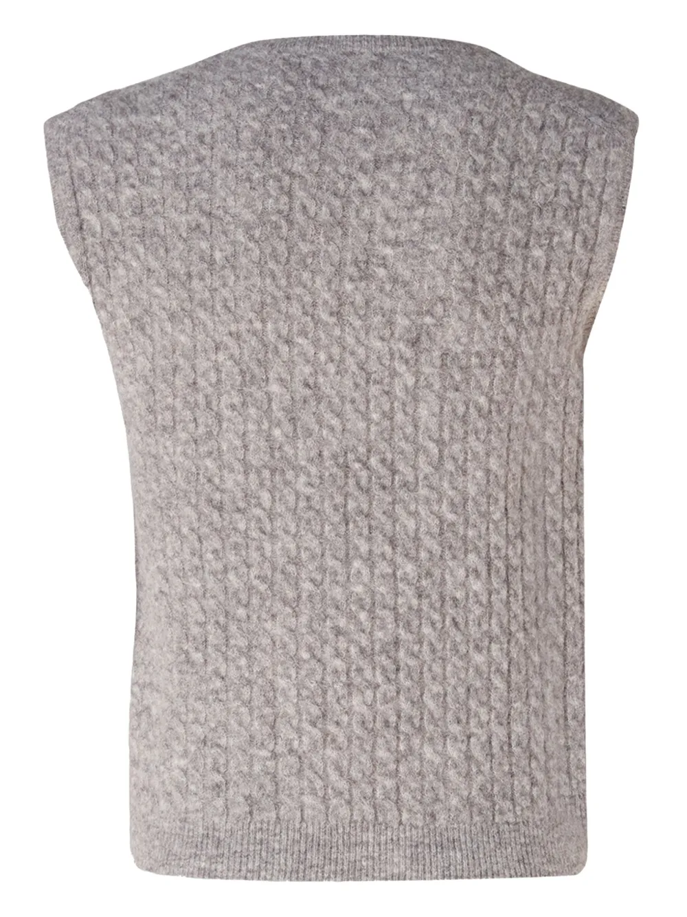 Ballantyne cable-knit vest - Grijs